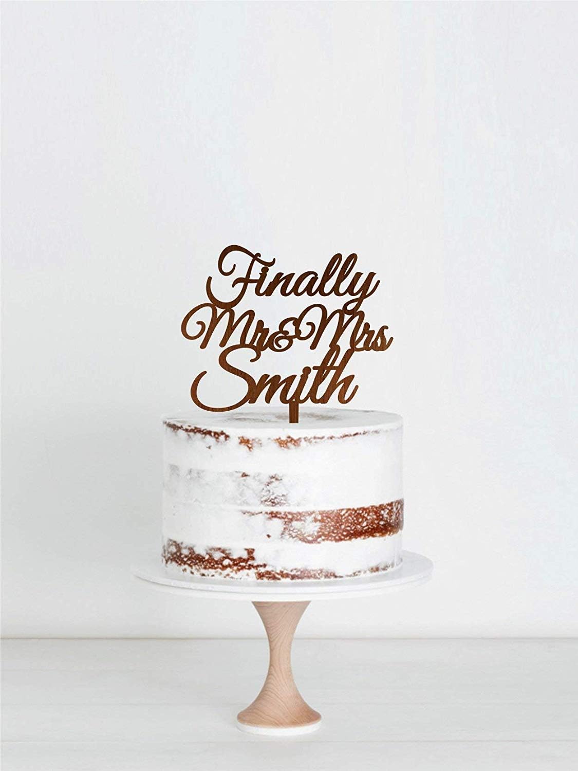 Finally Mr Mrs Wedding Wood Cake Topper Last Name Wooden Wood Cake Topper Personalised Mr And Mrs Smith Wood Cake Topper Wedding Wood Cake Topper