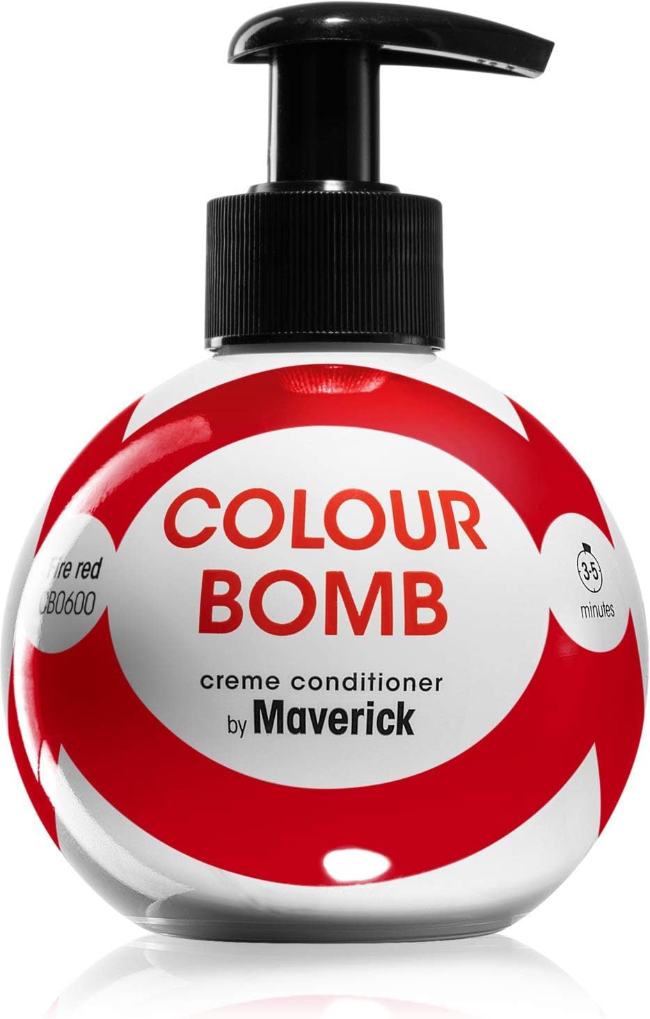 Colour Bomb by Maverick Fire Red Hair Colour Depositing Conditioner 250ml, Vibrant Gloss & Shine