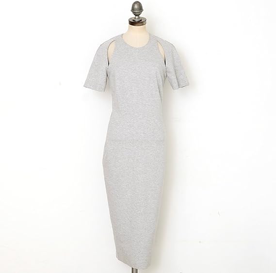Amazon エリザベス アンド ジェームス Elizabeth And James 743 Cut Out Dress ショルダーカットスリットワンピース レディース Heather Gray ワンピース チュニック 通販