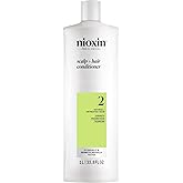 Nioxin Scalp + Hair Thickening System 2 Conditioner| For Natural or Untreated Hair with Progressed Thinning| With Niacinamide and Biotin | 33.8 Fl oz.