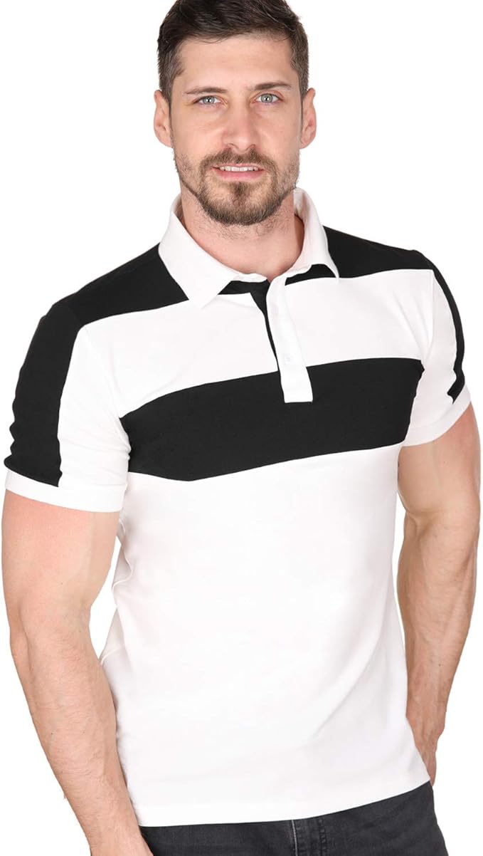 polo white tee slim fit
