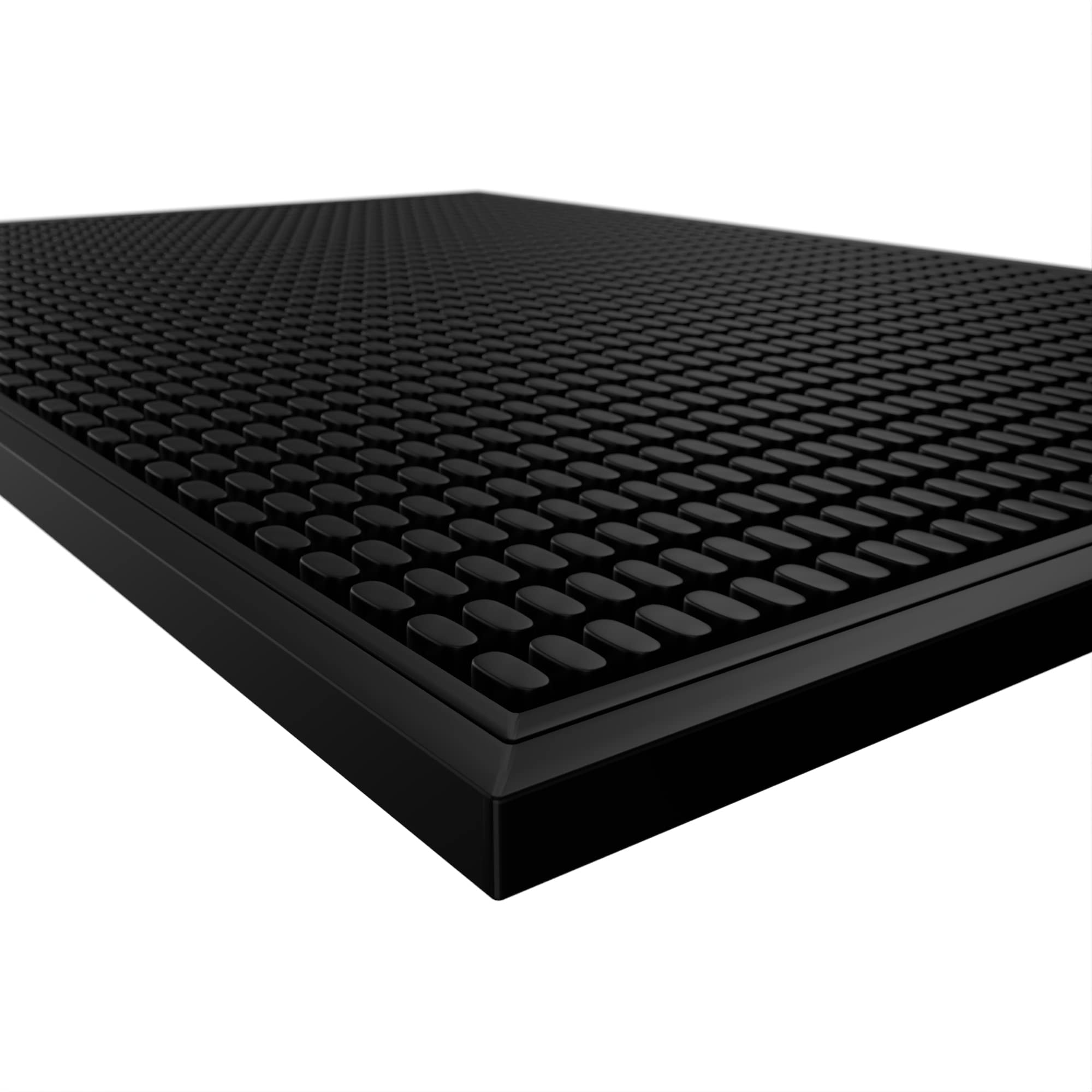 Highball & Chaser Premium Bar Service Mat - 45cm x 30cm x 1cm Thick, Durable and Stylish for Spills, Restaurants, Counter Top Dish and Glass Drying