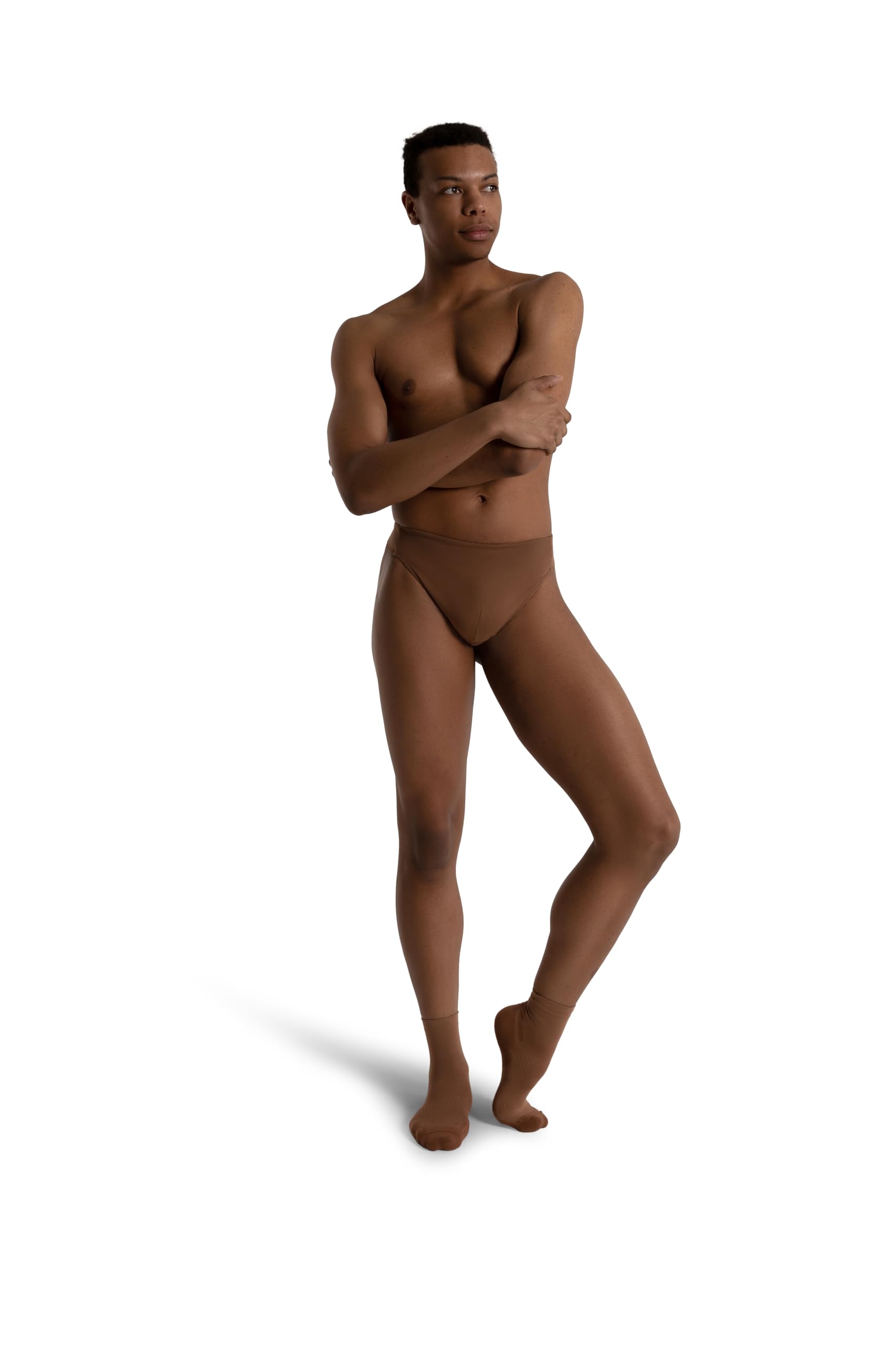 Photo 1 of Capezio Mens Self Lined Thong Dance Belt, Skintone 60, Large US