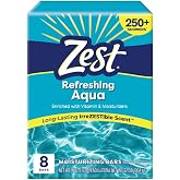 Zest 8-Bar Bath Size Soap, Aqua, 4 Ounce per bar, 8 bars, 32 Ounce