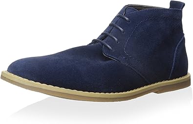 mens navy blue chukka boots