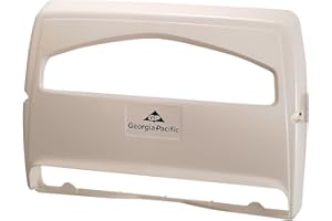 Safe-T-Gard 1/2 Fold Toilet Seat Cover Dispenser by GP PRO (Georgia-Pacific), White, 57710, 16.375" W x 2.500" D x 11.750" H