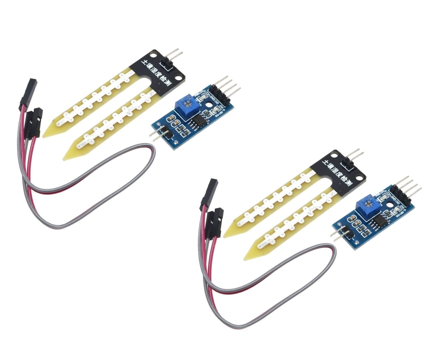 TECNOULAB 2Pcs Soil Hygrometer Humidity Detection Module Soil Water Moisture Sensor