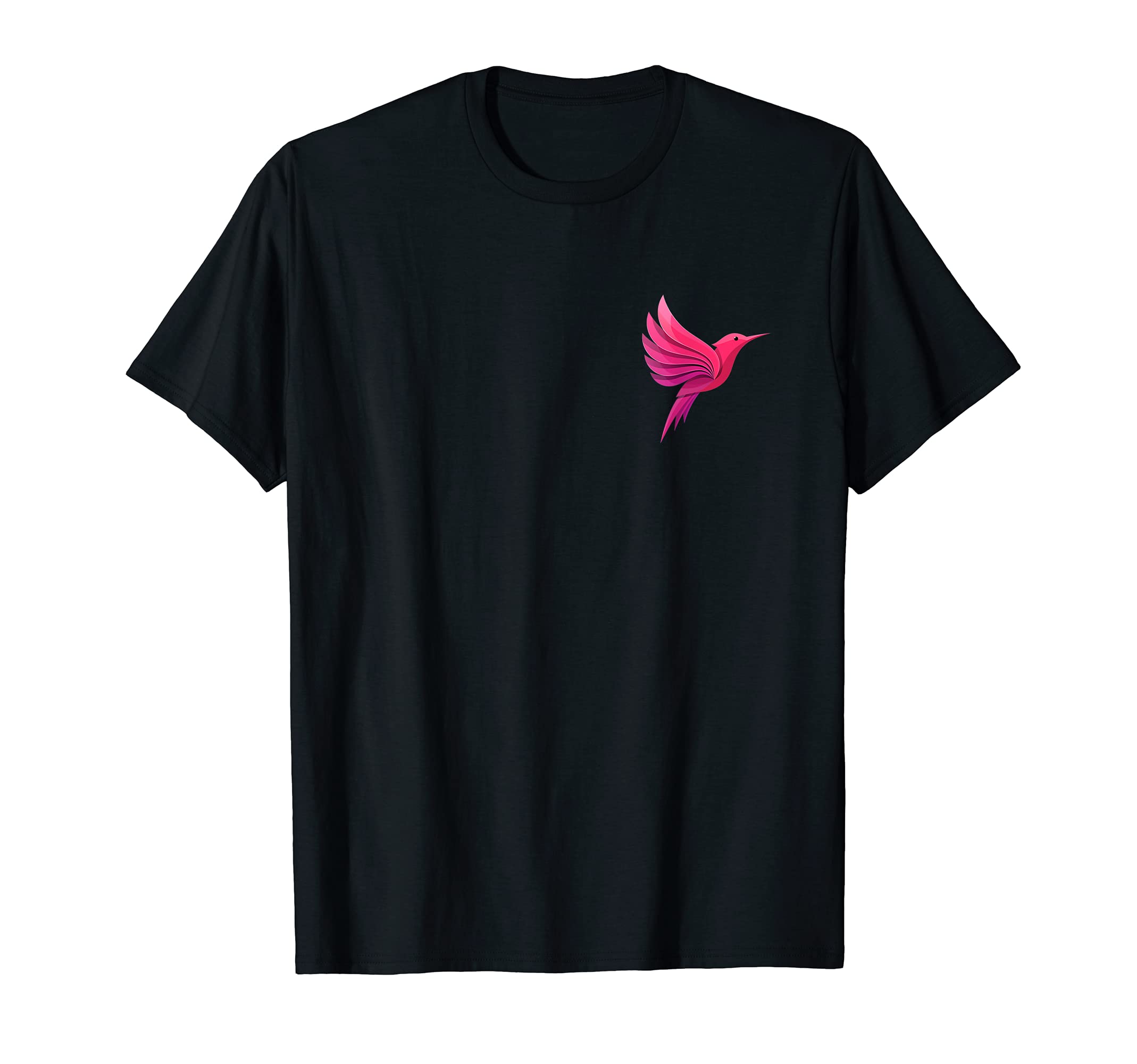 Minimalist Abstract Flying Pink Bird T-Shirt