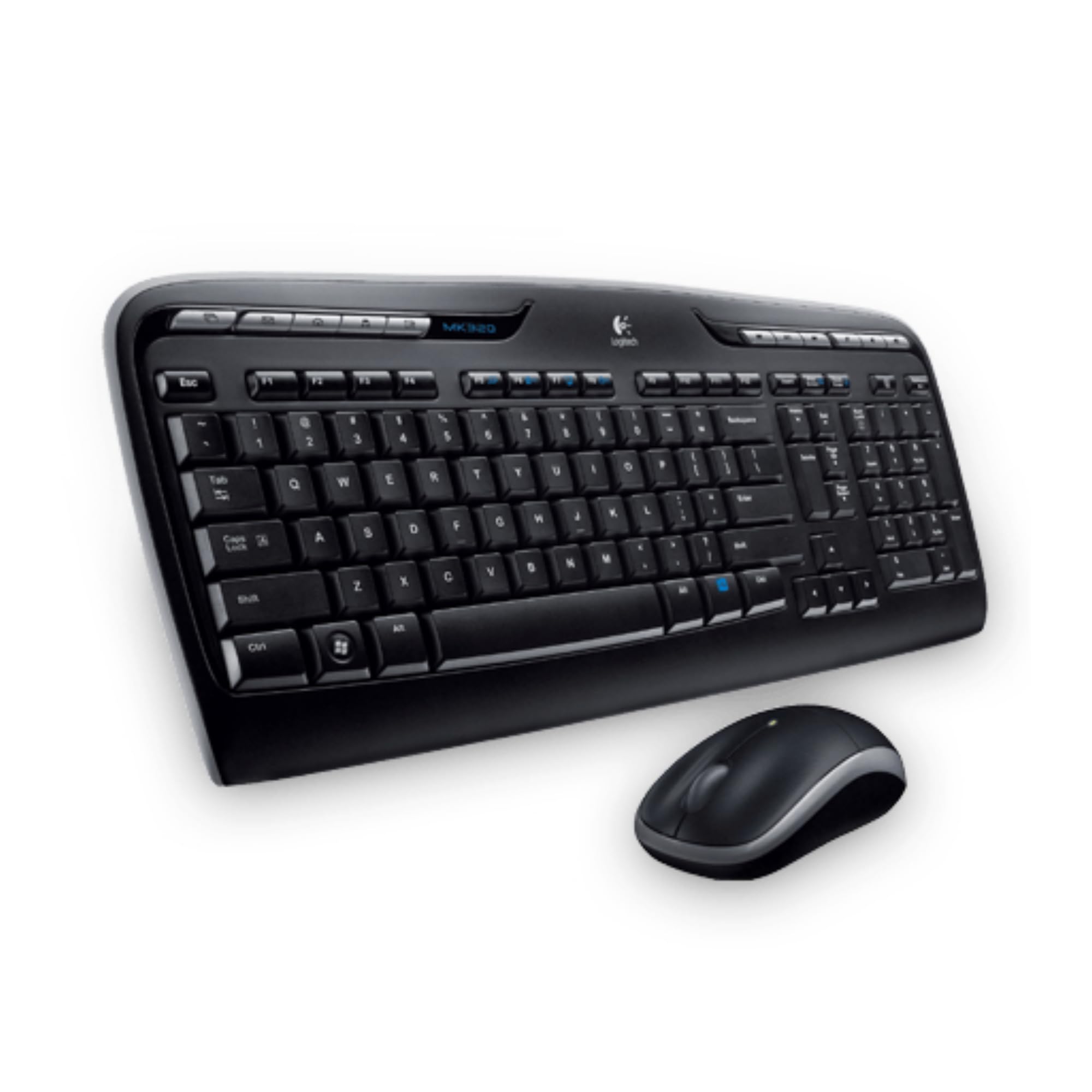 Logitech Wireless Combo MK330, QWERTY Greek Layout - Black