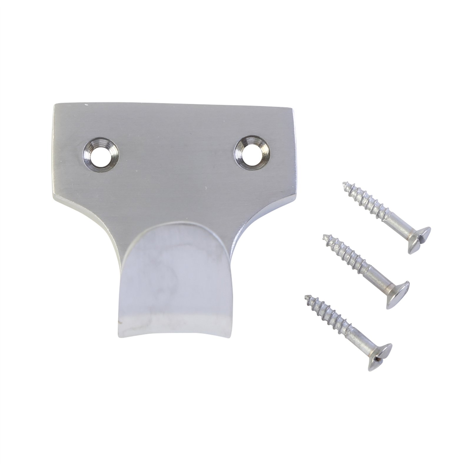 Sash Finger Lift 50 x 35mm Satin Chrome + Screws Included