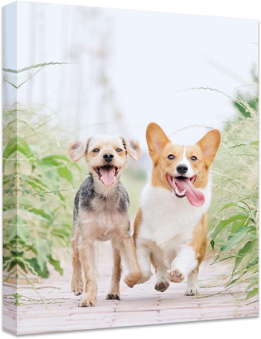 Wall Décor - Personalized Photo to Canvas Print - Canvas Prints With Your Photos on Custom Wall Art for Bedroom, Living Room, Wedding Baby Pet Family Picture Framed Wall Art (6