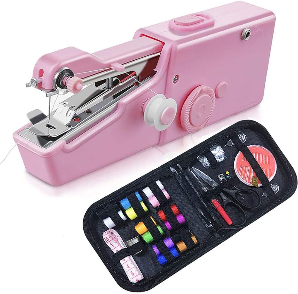 Portable Sewing Machine Handheld Small Mini Sewing Machine Kit for