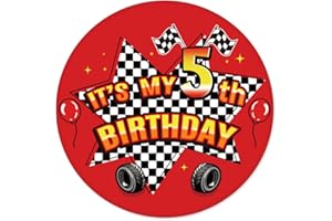SAVITA Racing Car Happy Birthday Pin, 2.3in/5.8cm It’s My Birthday Badge Pin for Race Car Theme Party Celebration Decor