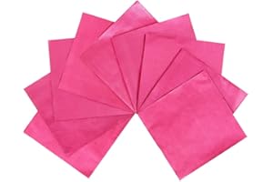 Webake Chocolate Wrappers Pink Aluminium Foil 6 x 6 inch Square Candy Wrappers 100 PCS Wrapping Paper For Party, Wedding, Birthday, Christmas