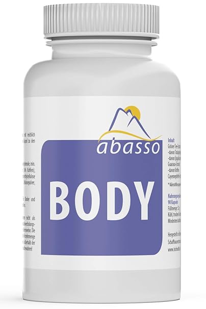 abasso BODY / Grüner Tee, Guarana, Cayennepfeffer Extrakt / 90 Kapseln