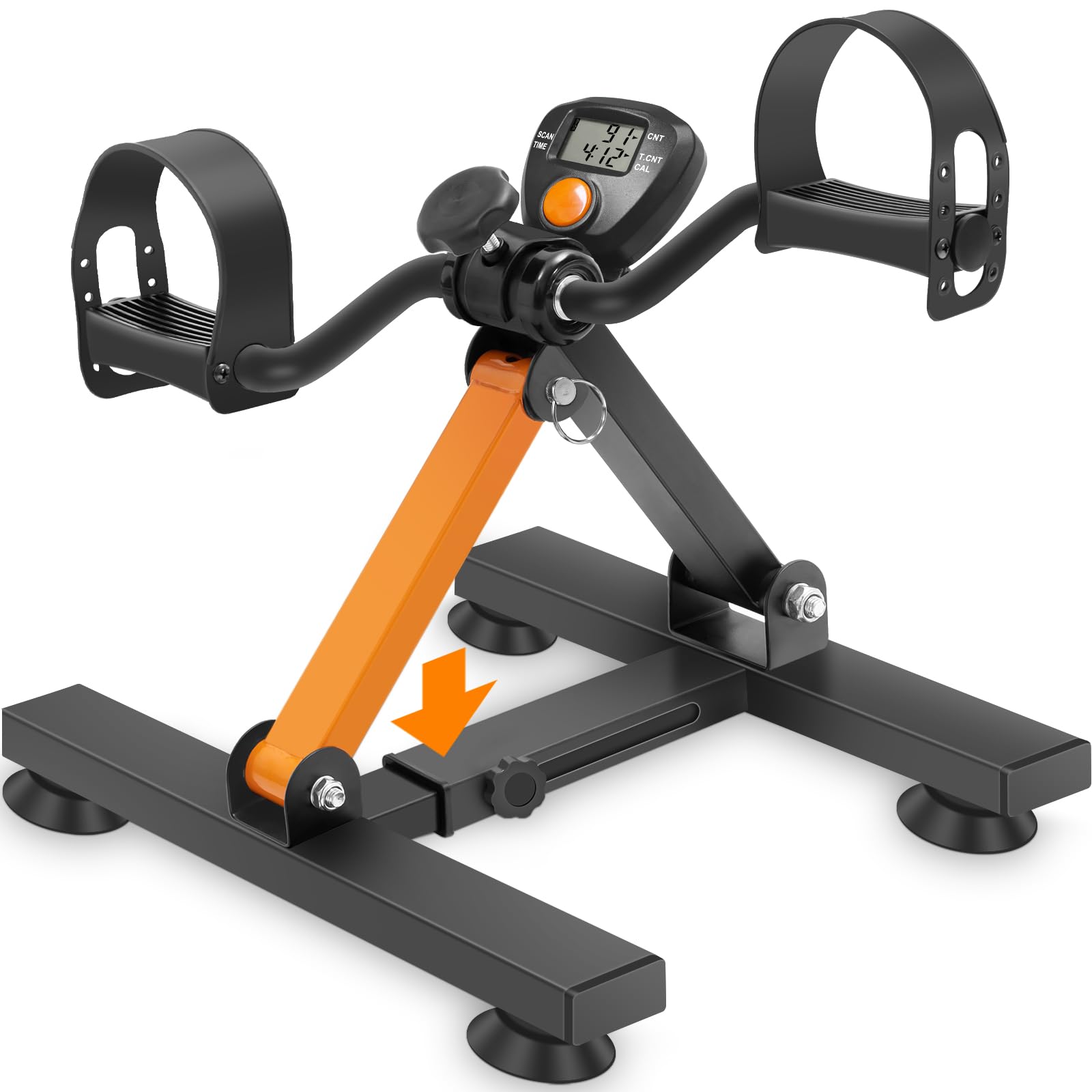 Photo 1 of (PARTS) Pedal Exerciser with Adjustable Heights, Under Desk Bike with Suction Cups for Arm & Leg Workout for Seniors with Display