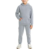 Coney Island Boys Sweatsuit Set - 2 Piece Athletic Soft Fleece Pullover Hoodie Sweatshirt and Cargo Sweatpants for Boys