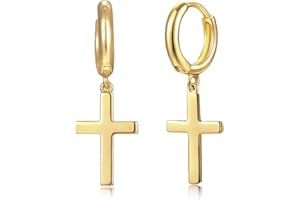 MYEARS Women Gold Huggie Hoop Earrings Dangle Drop 14K Gold Filled Small Boho Beach Simple Delicate Handmade Hypoallergenic Jewelry Gift