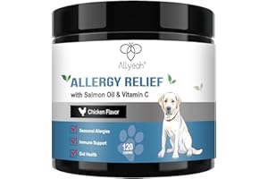 ALLYEAH Dog Allergy Relief - Allergy and Immune Chews for Dogs, Dog Licking Paws Treatment for Dry Skin & Hot Spots, Itchy Skin Relief for Dogs, Dog Allergy Chews for Seasonal Allergies Skin & Coat Support