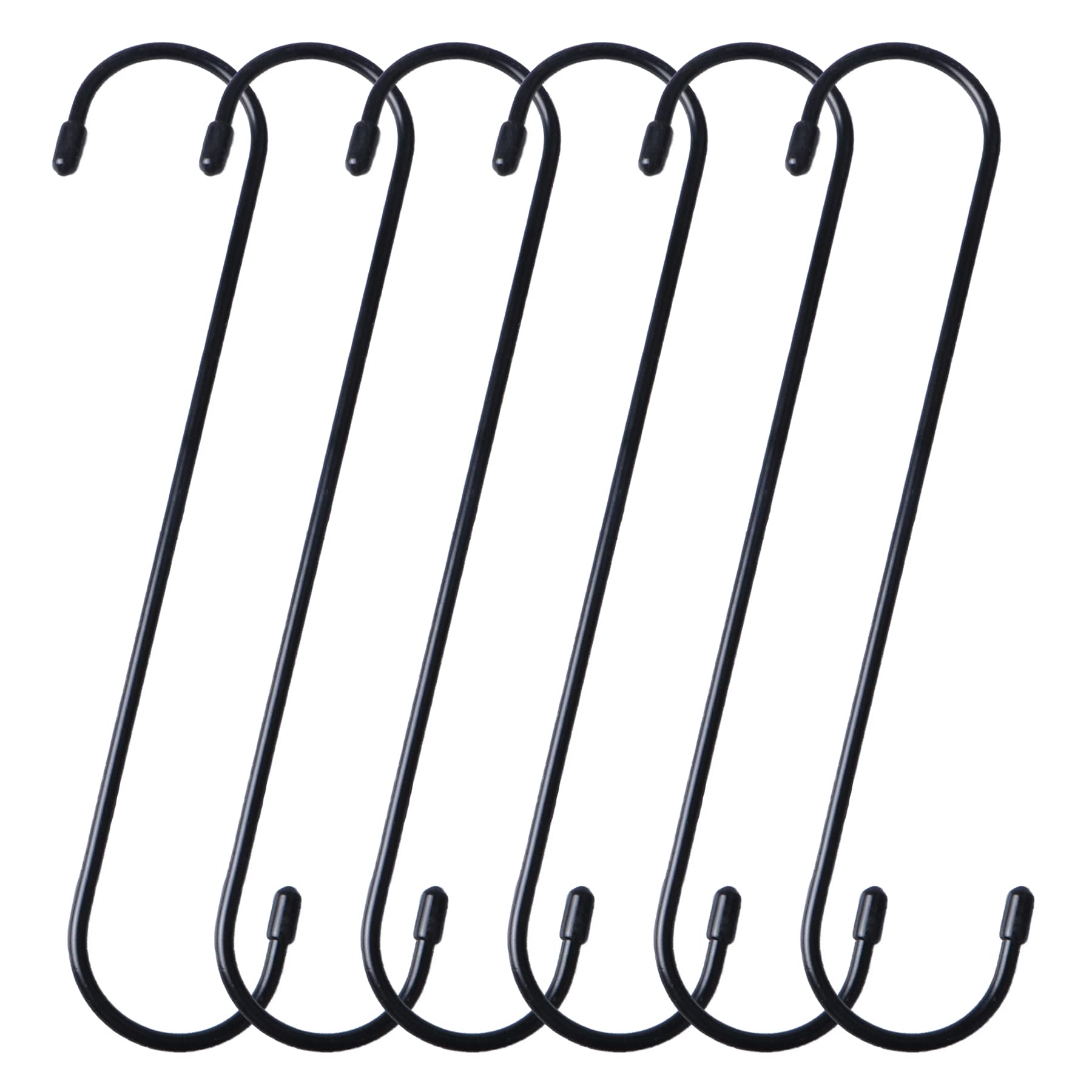 Swatowot Set of 6 25cm S Large Hooks Long Hooks for Hanging Hooks Extension Installations for Kitchenware, Utensils, Pergola, Closet