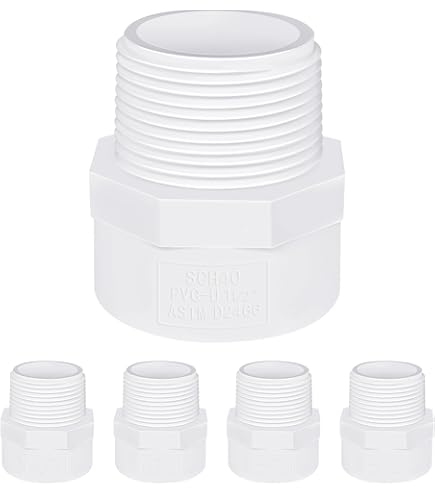 Male Adapter, 1-1/2 In, Socket X MNPT, SCH 40/STD, PVC - Foto 6