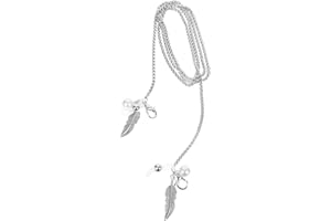 SUPVOX Stylish Silver Eyeglass Chain for Women Stainless Steel Sturdy Glasses Holder Unique Design