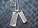 Stainless Steel Necklace Quran Verses Ayatul Kursi & Shahadah Double Pendant
