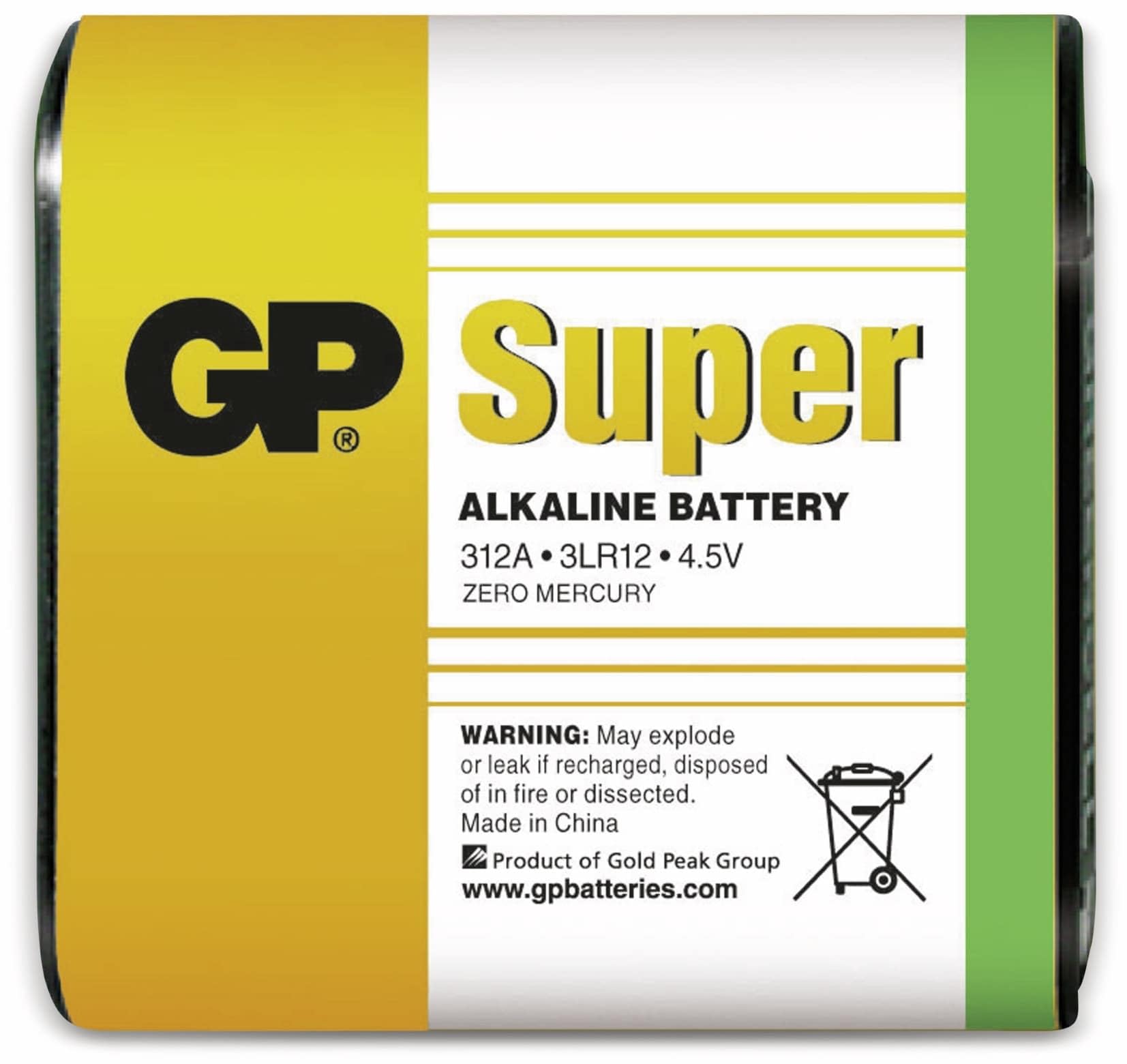 GP Batteries SUPER 4.5 V Alkaline Specialties Flat Battery