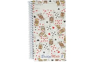 SEVENNOTRUMP BridgeMate 2 Game Score Book with Card Cover - A Premium Logbook for Recording Duplicate Game Results- Includes 50 Double-Sided Sheets for Easy Tracking- The Ideal Duplicate Bridge Logbook for Players