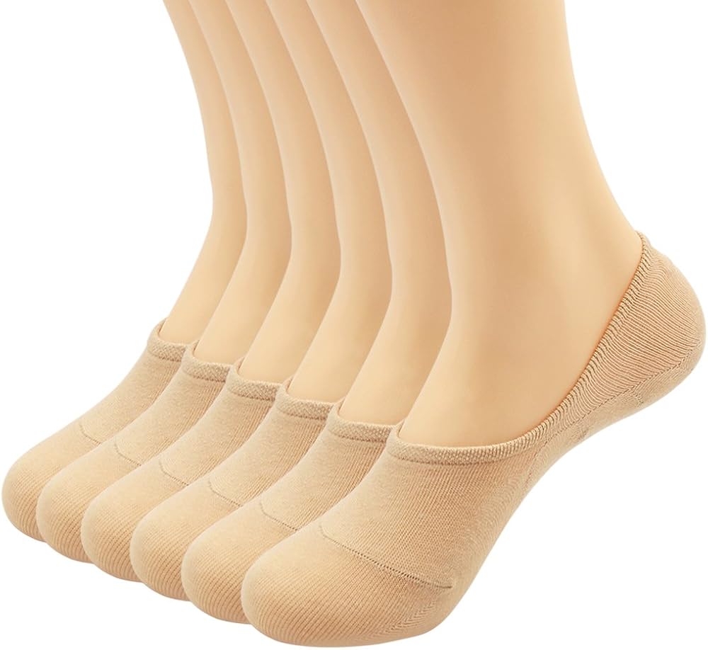 Women's 3-9 Pairs Casual Thin No Show Socks Non Slip Flat Boat Line at  Women’s Clothing store