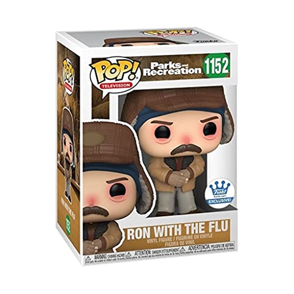 POP Funko Ron Swanson vs The Flu Parks and Recreation Exclusive