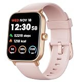 Fitpolo Smart Watch for Women,1.8” Touchscreen, Bluetooth Call, Alexa Built-in,24/7 Heart Rate SpO2 Monitor,Step Counting,Sleep Tracking, IP68 Waterproof Fitness Tracker Watch for Android iPhone