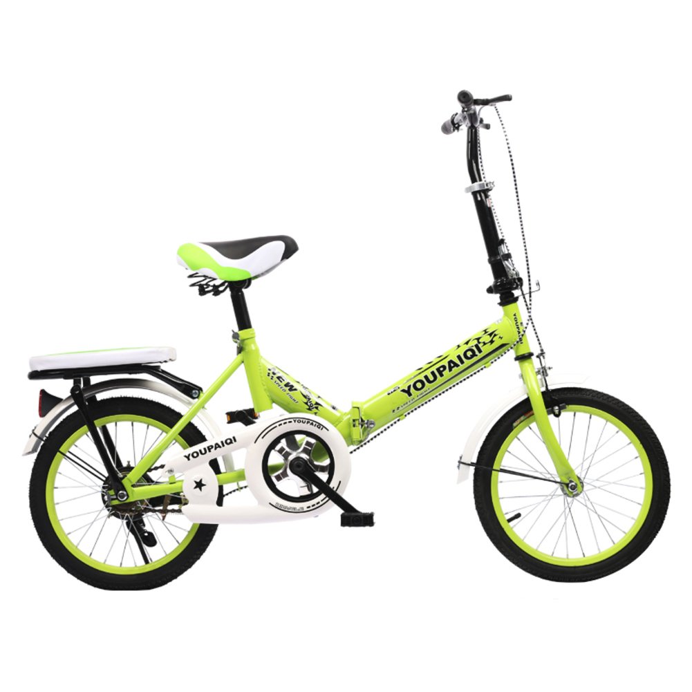 特売 学生折りたたみ自転車 子供用折りたたみ自転車 折りたたみバイク子供 学生 高齢者の 8 の子供たち B07dk7c6cx inch グリーンa グリーンa inch 代引き手数料無料 Louisianawild Com