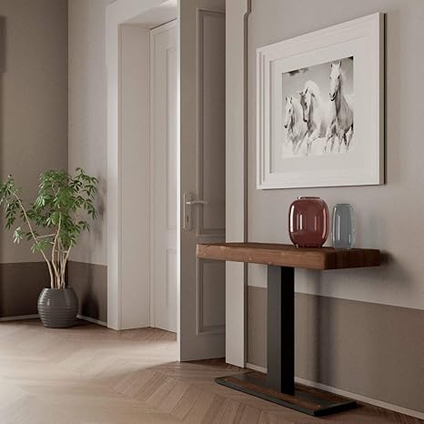Itamoby Capital Art ausziehbare Konsole aus Massivholz aus Fichte, 90 x