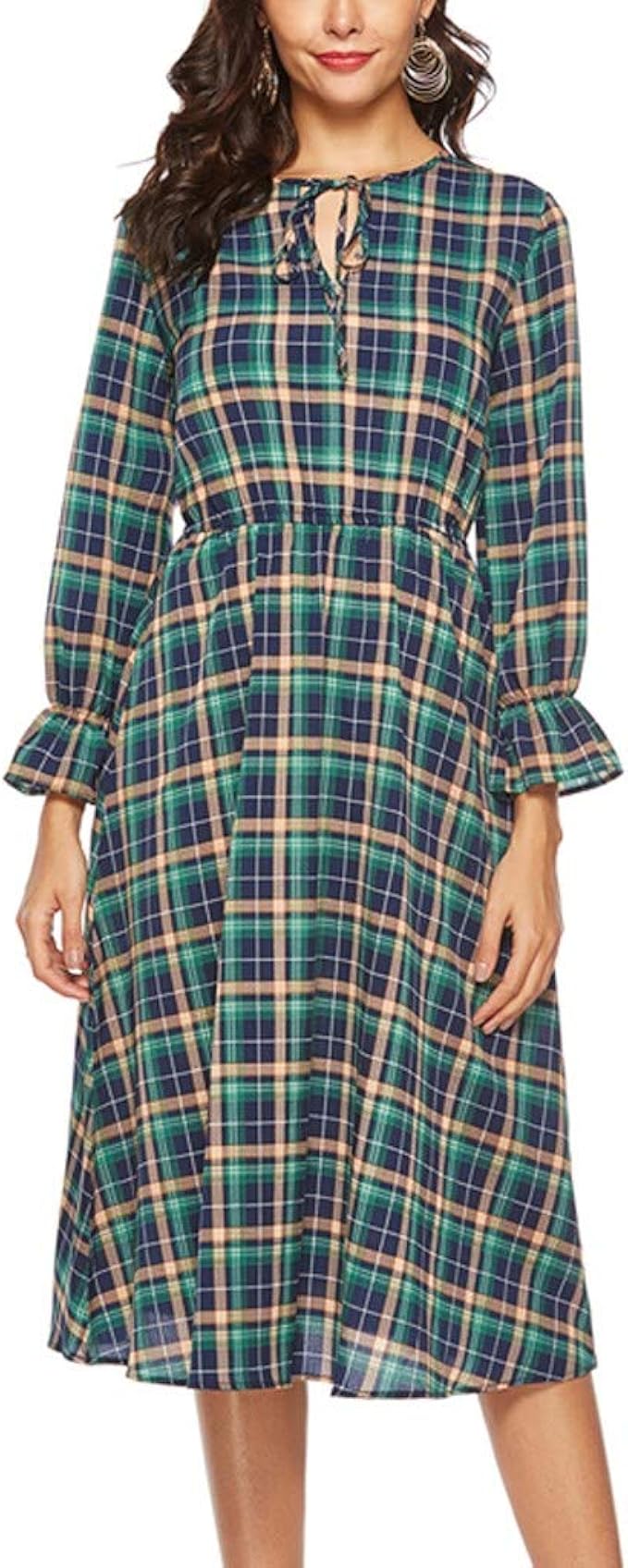 tartan tea dress