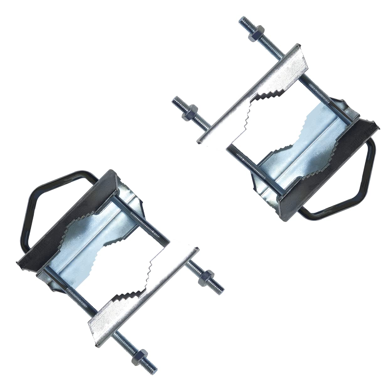 (2 Pieces) ZN10C8 - Giant Railing, Railing Hoist for Pole Antenna Tv, Pole Hoist Antenna 25 to 55 mm, Pole Mount Digital Terrestrial TV Antenna