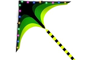 HENGDA KITE LED Delta Kite with 30 Lights, Comes with Batteries Included, for Kids and Adults, Easy to Fly, Excellent Fabric and Structure Design, Suitable for Beginners