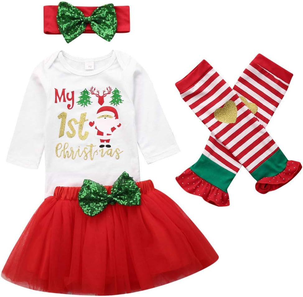 newborn baby girl my first christmas outfit