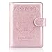 Passport Holder Cover, ACdream Protective Premium Leather RFID Blocking Wallet Travel Case for Passport/Credit Card/Air Ticket, Rose gold1