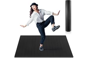 Drydiet Tap Dance Board 3.21 x 4 ft Portable Tap Dance Floor Mat for Home Practice 8mm Thick Solid Bamboo with Clear Sound Large Heavy Duty Flooring Professional Exercise