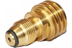 DOZYANT Propane Tank Adapter Converts POL LP Tank Service Valve to QCC1/Type1 Hose or Regualtor - Old to New.