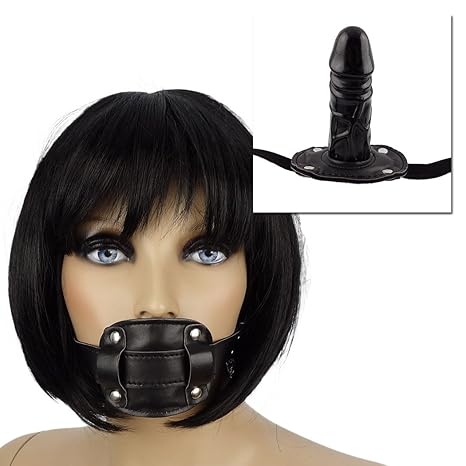 SEE-X® Penisknebel Dildo Mund Knebel, Penis-Gag Beißknebel Ø 3,50cm, Dildo-Knebel mit Penisform (Dildo-Knebel - 10,00cm #7136