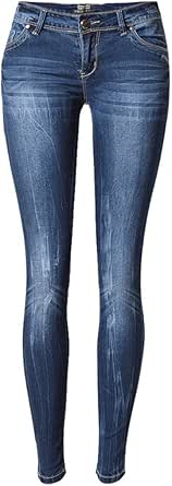 Women's Low Rise Plus Size Capris Skinny Acid Wash Denim Jeans at Amazon Women's Jeans store