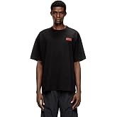 Diesel Men's T-BOXT-Bisk T-Shirt , Black | Premium organic cotton jersey with a relaxed comfortable fit