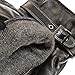 Vetelli Touchscreen Compatible Black Leather Winter/Driving Gloves Medium