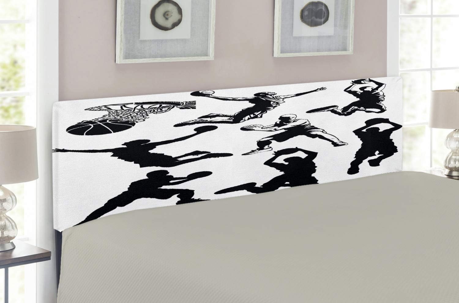 Lunarable Sports Headboard, Athletic Muscular Men in