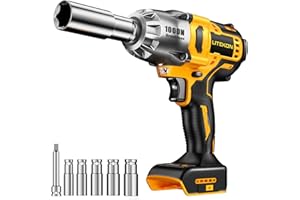 LITEKON Cordless Imapact Wrench 1000N.m, Compatible with 𝗗𝗘-𝗪𝗔𝗟𝗧 20V Max Battery (No Battery), 1/2-inch Brushless Drill with LED Work Light, Electric High Torque Impact Driver