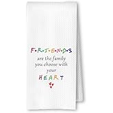 ArtisaEura Friends Gifts Kitchen Towels, Best Friend Bestie Gifts for Women Dish Tea Towels for Kitchen, Friendship Gifts for Women Friends Hand Towels for Bathroom, 16x24 Inches