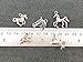 10pcs Mixed Tibetan Silver Plated Animals Horse Deer Dog Charms Pendants Jewelry Making DIY Craft Charm Handmade Crafts (NS554 M026)