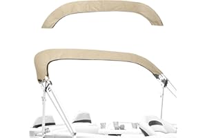 EHRGK Bimini Top Storage Boot, 91"-96" Waterproof UV Protection, Fits Round & Square Tube Frames, Boat Bimini Top Accessory